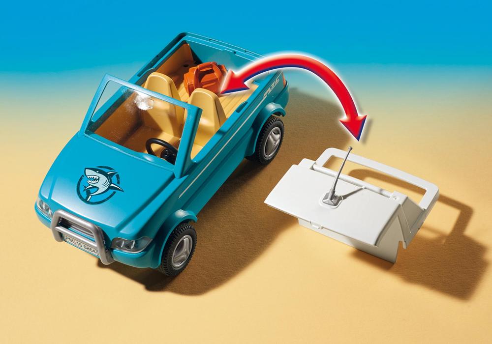 playmobil surfer pickup with speedboat