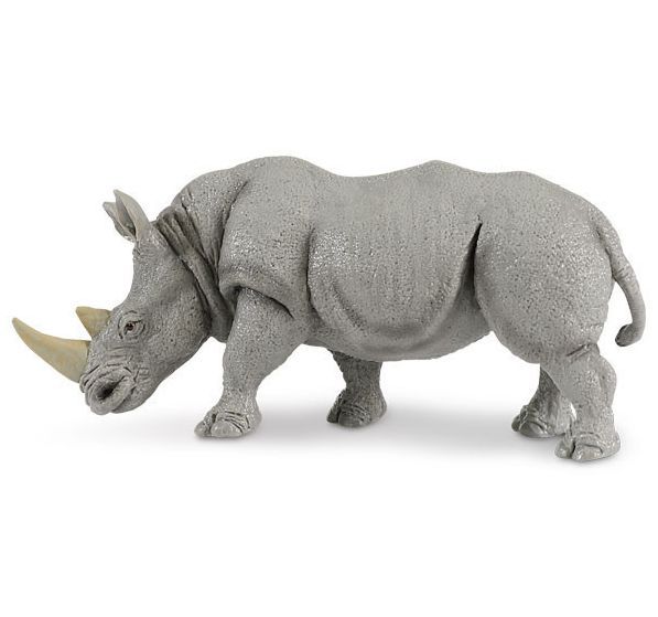 white rhino figurine