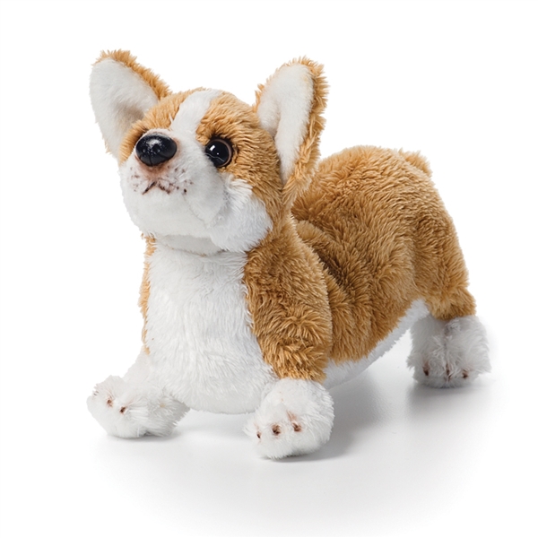 Nat and Jules Standing Small Corgi Dog Children's Plush Stuffed Animal Toy