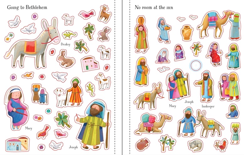 Nativity Sticker Book Raff And Friends