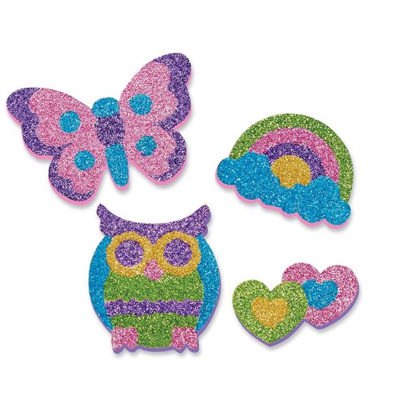 Mess-Free Glitter- Friendship Foam Stickers - Raff and Friends